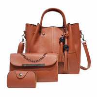 3pcs/set Luxury Brand Ladies Beads Tassel Handbags Bennys Beauty World