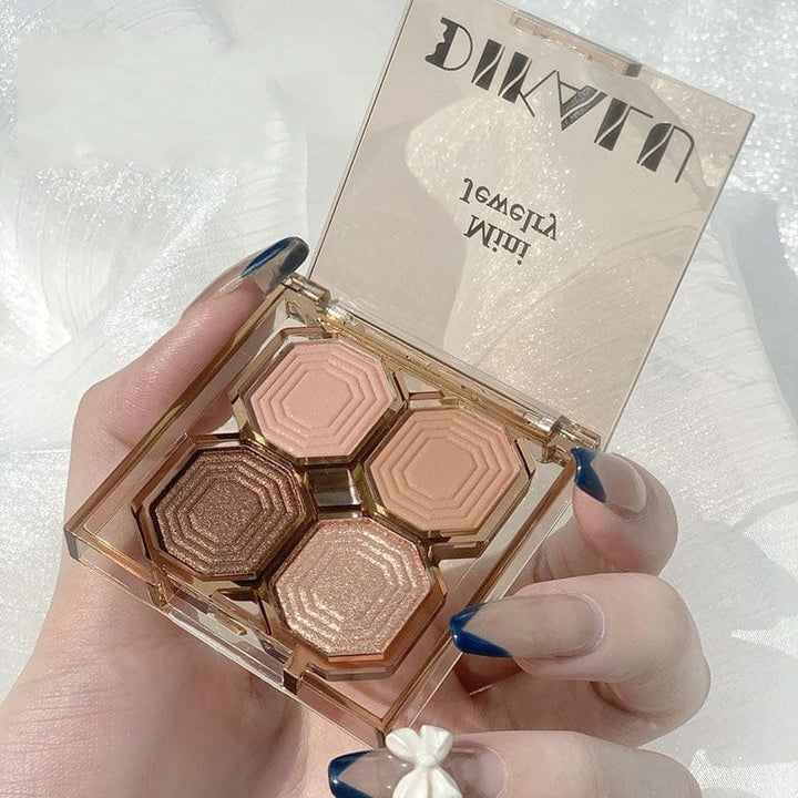 4 Colors Pearlescent Eyeshadow Palette Bennys Beauty World