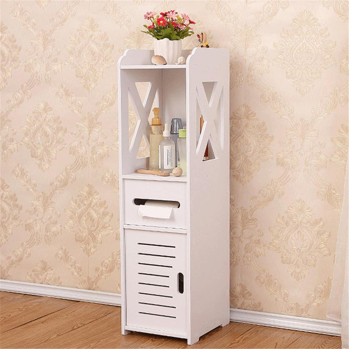 4 Layers Living Room Cabinet Rack Cupboard Storage Shelves Bennys Beauty World