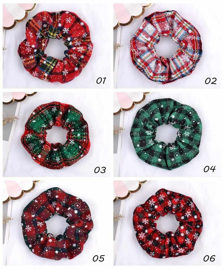 4 Pcs Christmas Random Color Fashion Elastic Handmade Headbands Bennys Beauty World