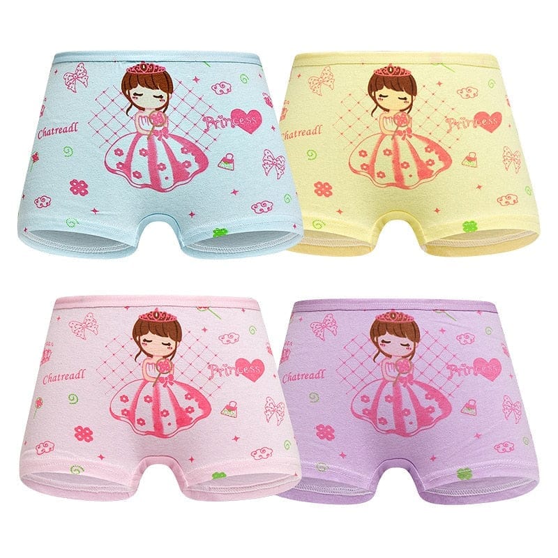 4 Pieces/Lot 2-12Y Children Underwear High Quality Cotton Girls Pantie –  Bennys Beauty World