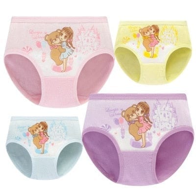 Disney Minnie Mouse Undies Cotton Underwear Panties 7 Girls Toddler 4t for  sale online