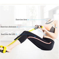 4 Resistanc Elastic Pull Ropes Exerciser Rower Belly Resistance Band Fitness Equipment Bennys Beauty World