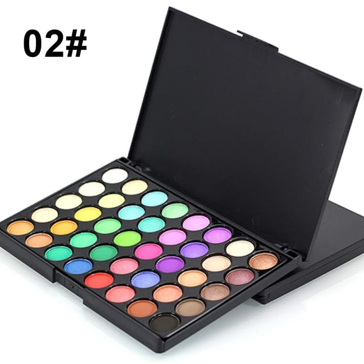 40 Colors Eye Shadow Plate Makeup Pigment Matte Luminous Eyeshadow Bennys Beauty World