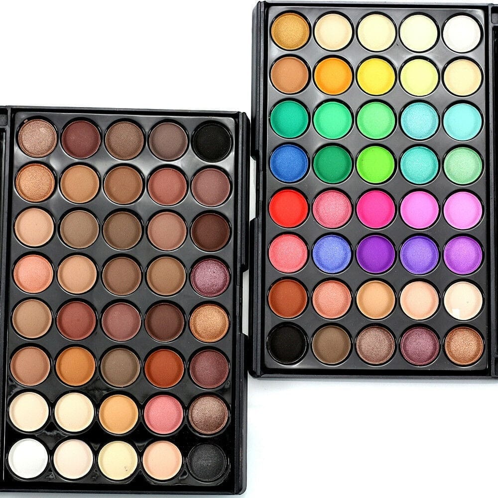 40 Colors Eye Shadow Plate Makeup Pigment Matte Luminous Eyeshadow Bennys Beauty World