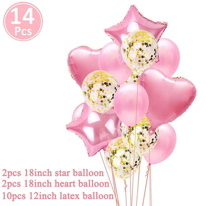 41pcs Latex Balloons First 1st Birthday Party Decorations Bennys Beauty World