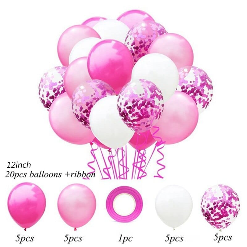 41pcs Latex Balloons First 1st Birthday Party Decorations Bennys Beauty World