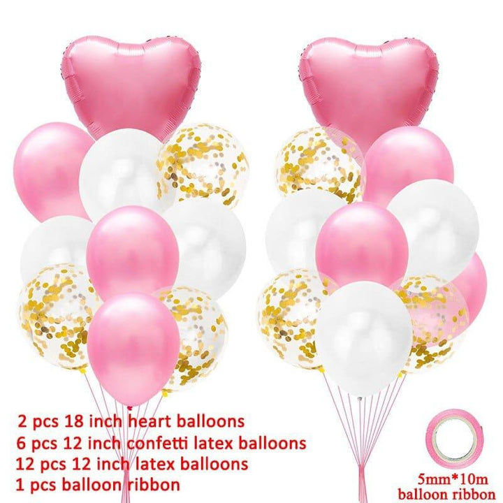 41pcs Latex Balloons First 1st Birthday Party Decorations Bennys Beauty World