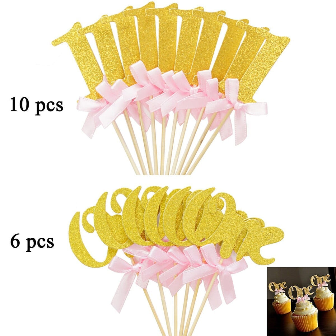 41pcs Latex Balloons First 1st Birthday Party Decorations Bennys Beauty World