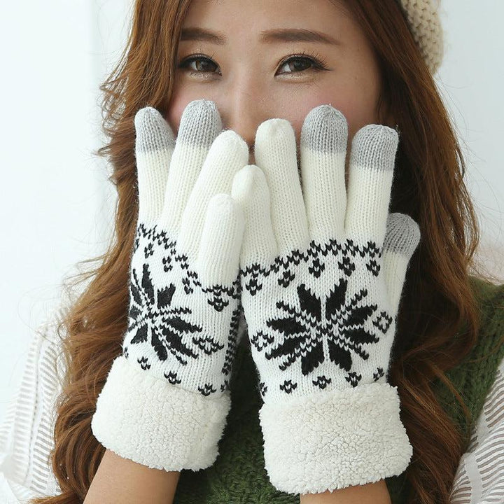 Velvet winter warm gloves-Gloves-Bennys Beauty World