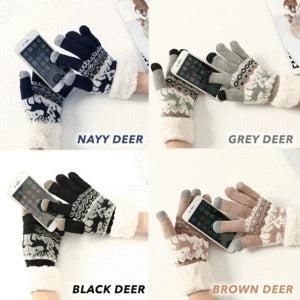 Velvet winter warm gloves-Gloves-Bennys Beauty World