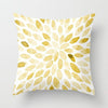 45cmx45cm Geometric Yellow Love Giraffe Pillowcase Bennys Beauty World