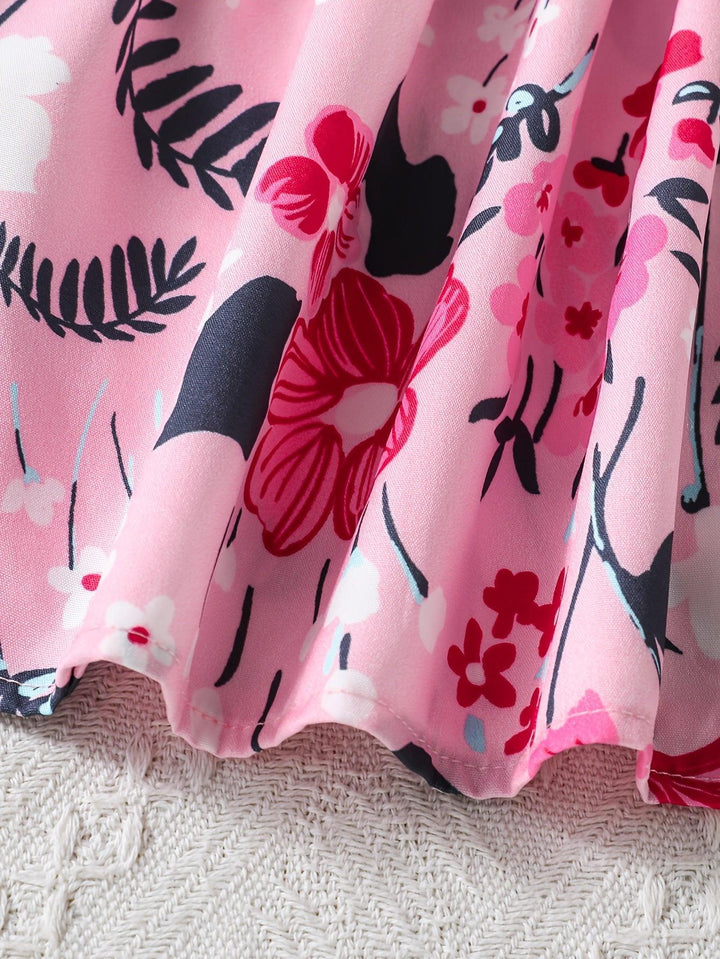 Casual Floral Culotte Skirt for Women