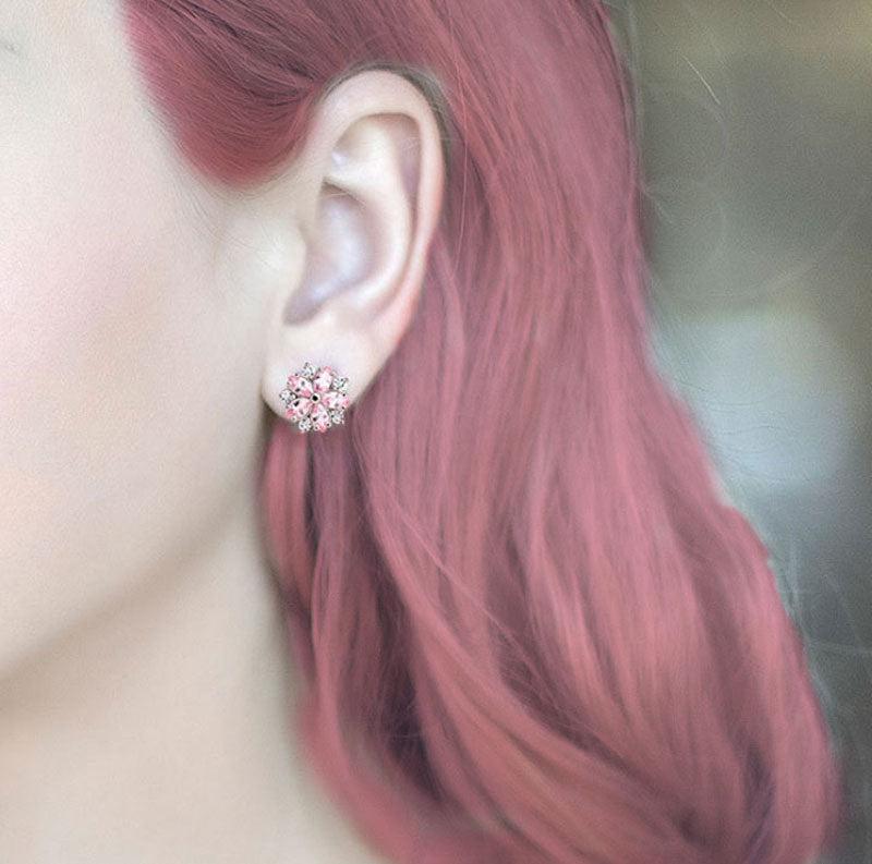 Korean Cherry Blossom Earrings-necklace-Bennys Beauty World
