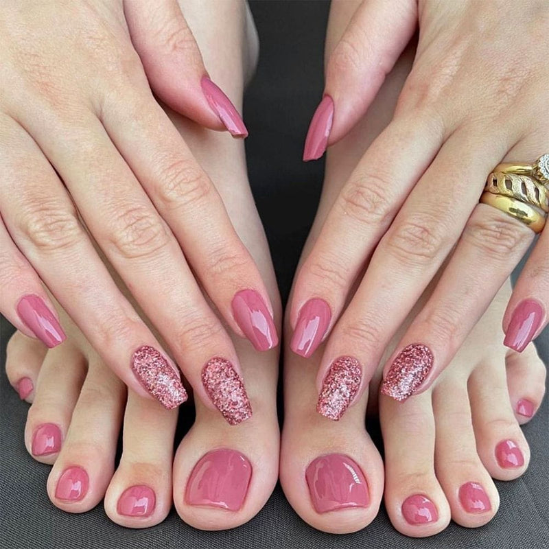 48pcs Press on nails Full Cover Nail Tips Set Bennys Beauty World