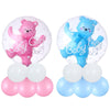 4D Transparent Baby Boy And Girl Blue Pink Bubble Balloon Bennys Beauty World