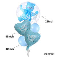 4D Transparent Baby Boy And Girl Blue Pink Bubble Balloon Bennys Beauty World