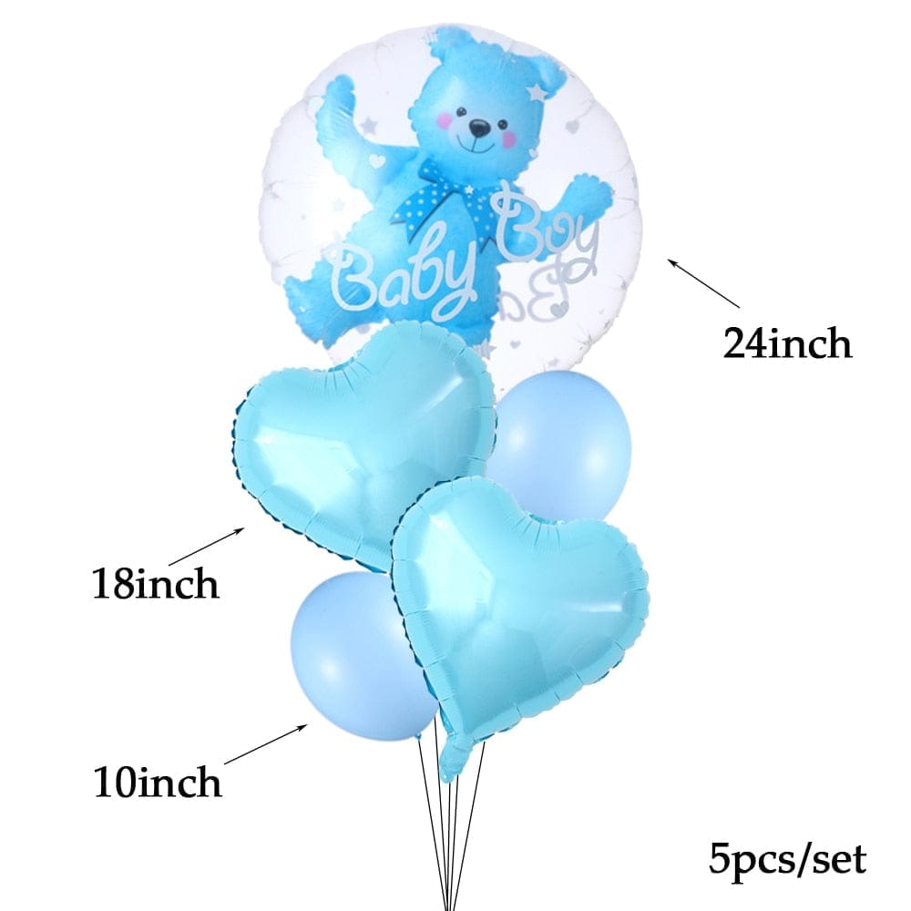 4D Transparent Baby Boy And Girl Blue Pink Bubble Balloon Bennys Beauty World