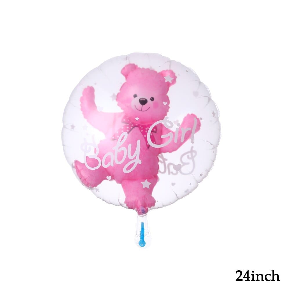 4D Transparent Baby Boy And Girl Blue Pink Bubble Balloon Bennys Beauty World