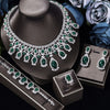 4PCS Luxury Green Purple Set For Women Wedding Cubic Zircon Bridal Jewelry Bennys Beauty World
