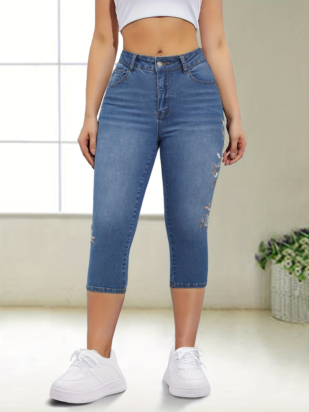 Women's High-Stretch Skinny Jeans 8-Pants-Pant-Bennys Beauty World