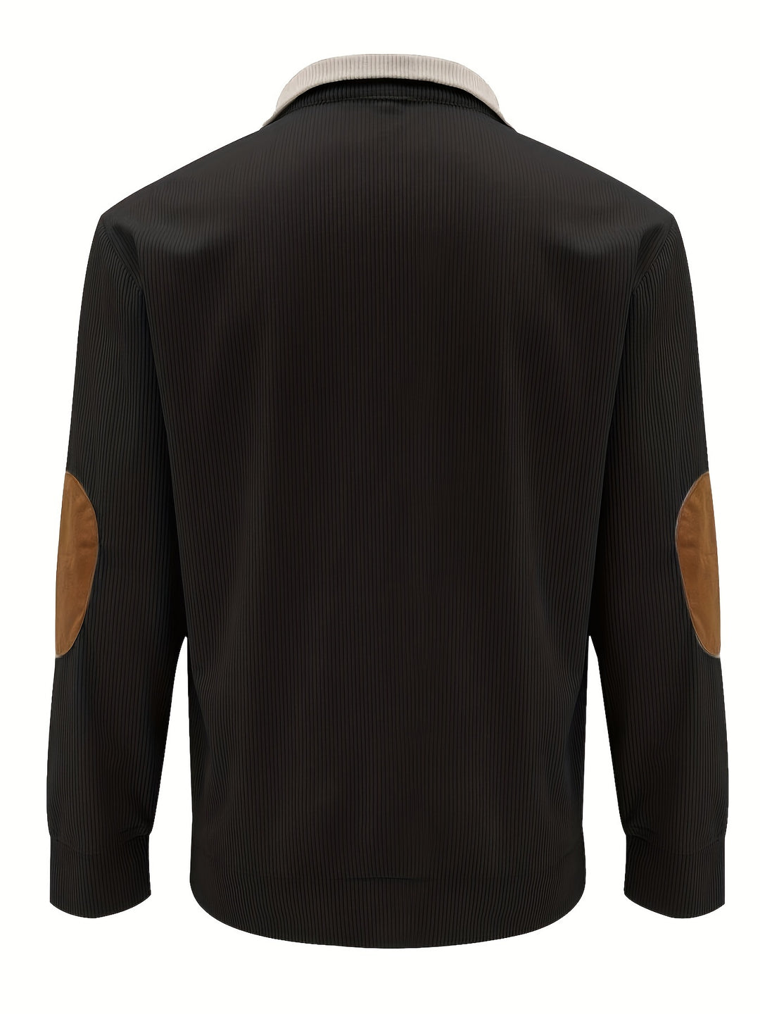 Men's Trendy Patchwork Long Sleeve Henley Shirt-Bennys Beauty World
