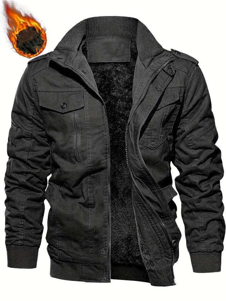 Men's Winter Jacket—Warm &amp; Thick Velvet