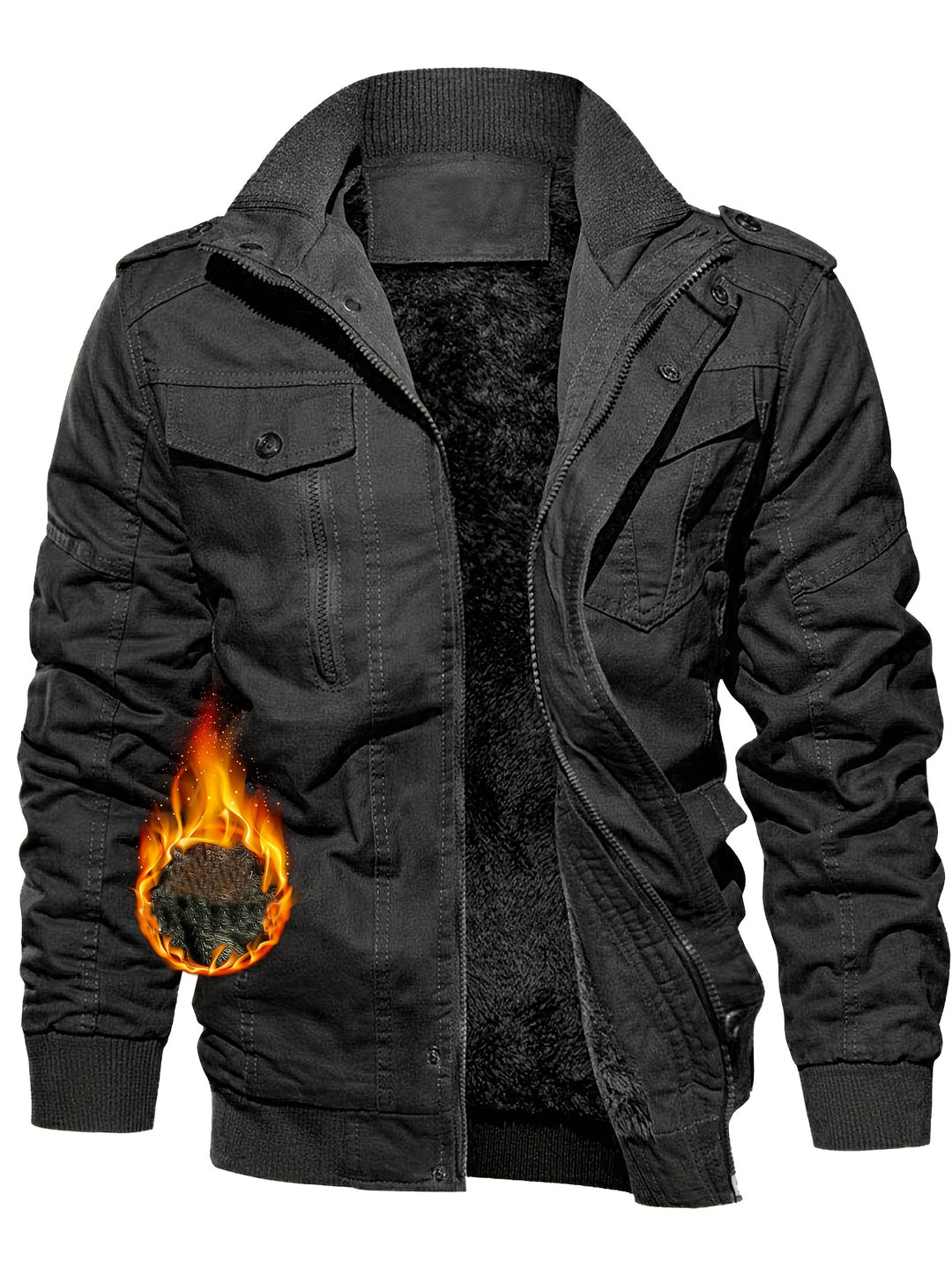 Men's Winter Jacket—Warm &amp; Thick Velvet
