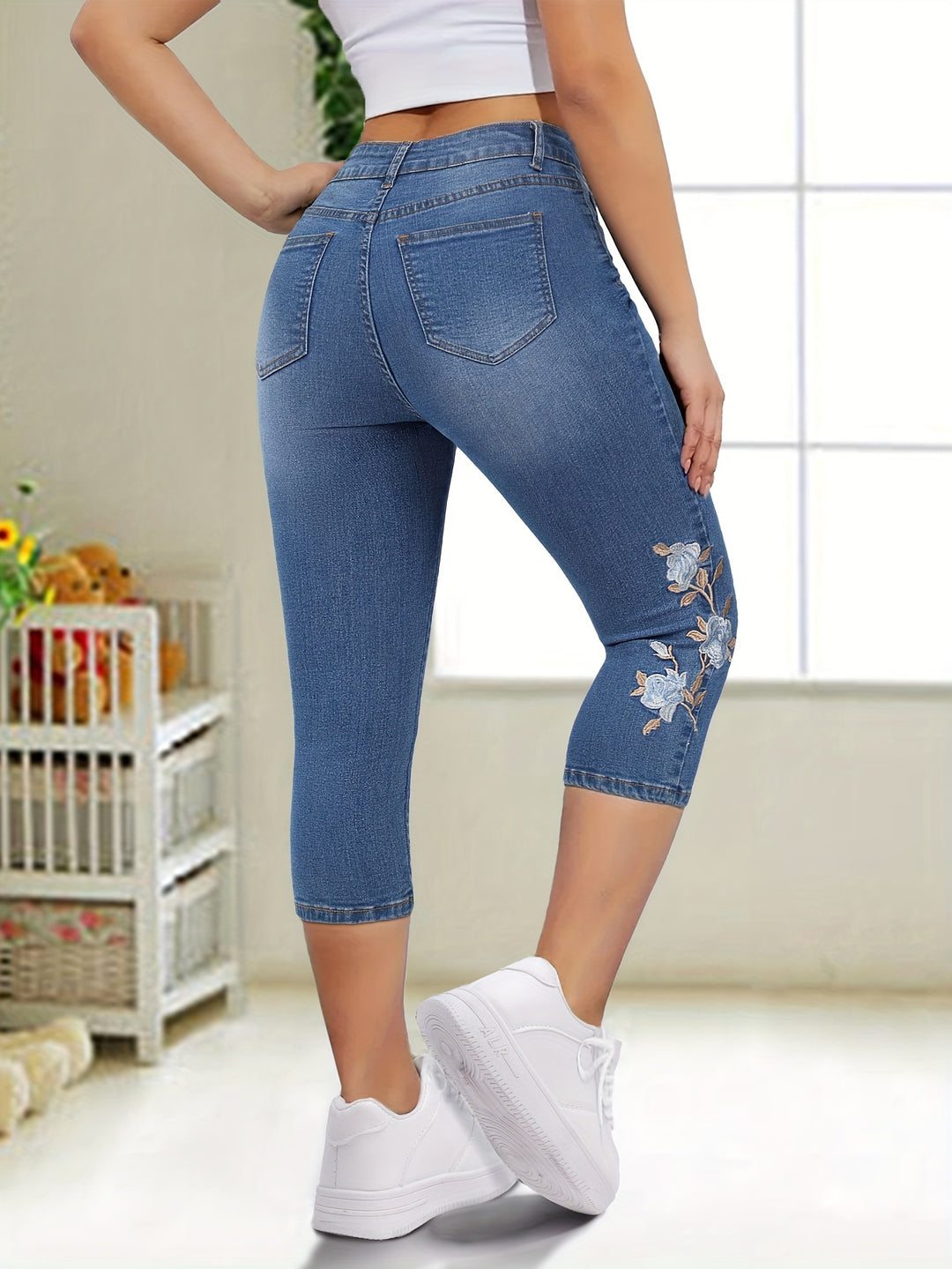 Women's High-Stretch Skinny Jeans 8-Pants-Pant-Bennys Beauty World
