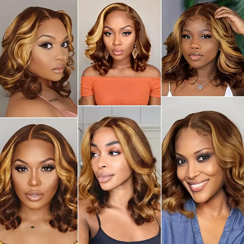 Ombre Lace Front Wig Human Hair Body Wave - Bennys Beauty World