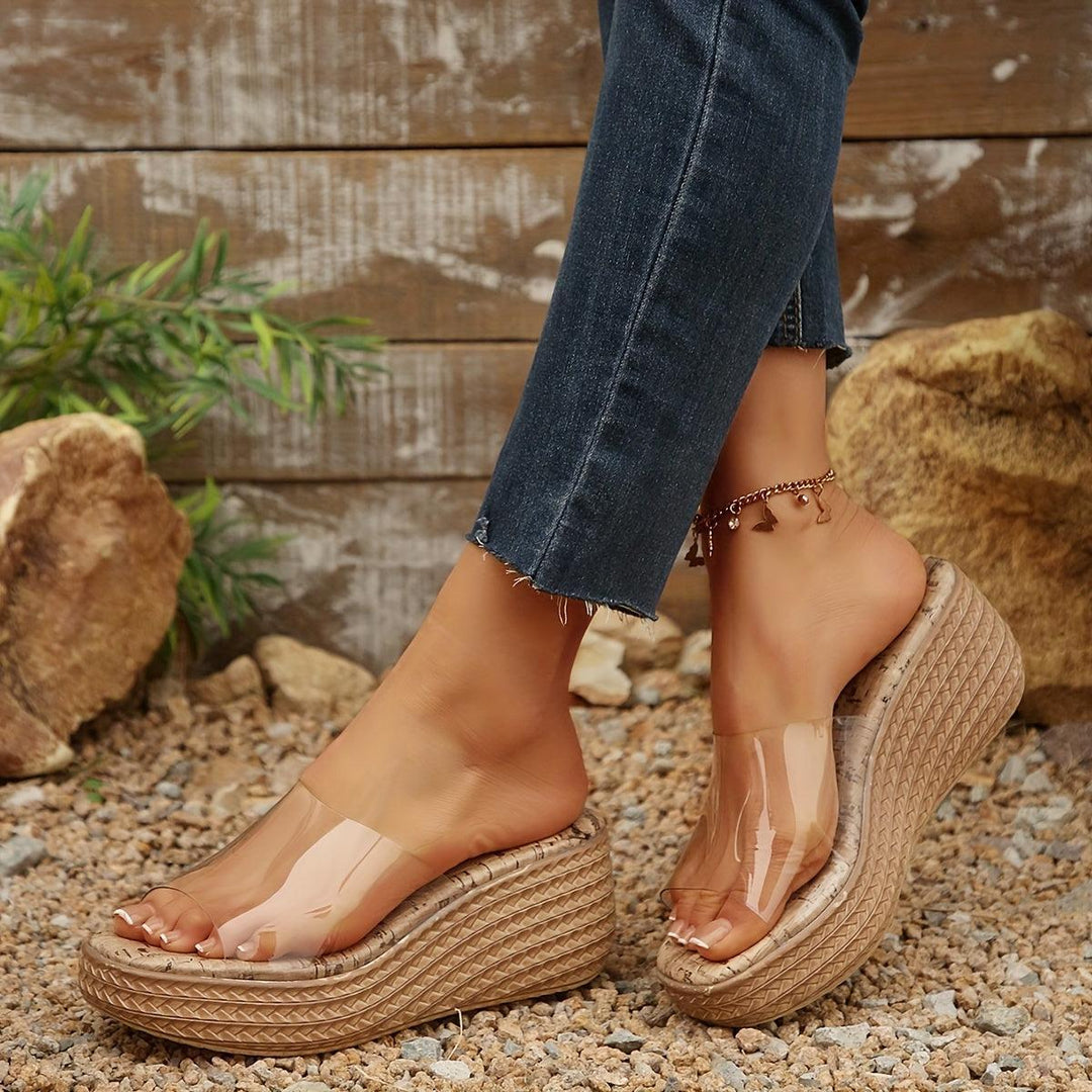 Height-Increasing Women's Slip-On Sandals