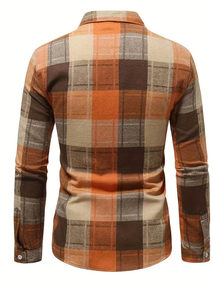 Men'S Casual Flannel Checkered Stylish Shirt