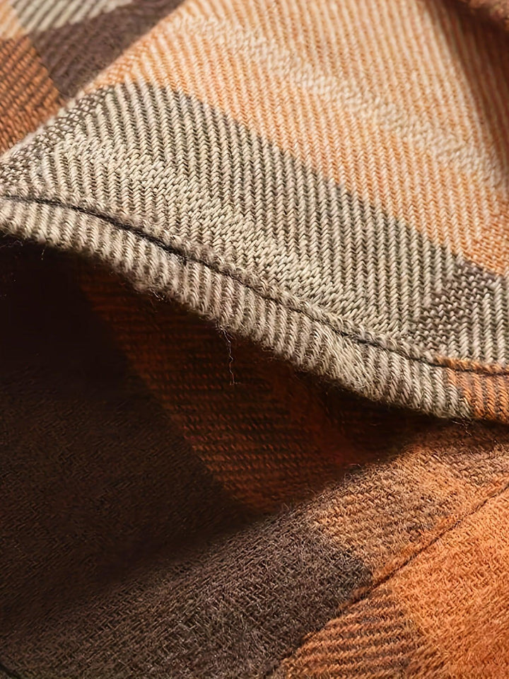 Men'S Casual Flannel Checkered Stylish Shirt