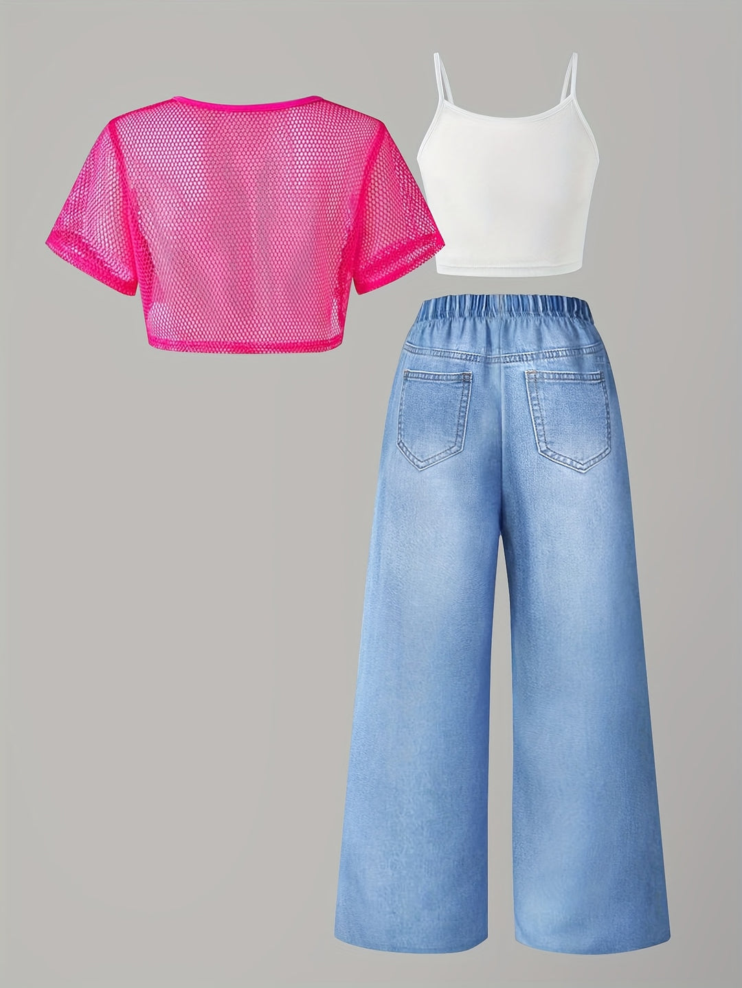 Spring And Summer, a Three-Piece Set for Pre-Teen Girls: