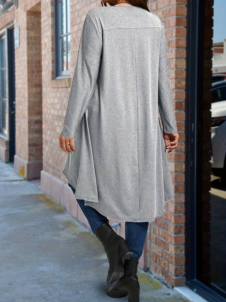 Women's Long Sleeve T-Shirt - Soft Stretchy Dresses-Bennys Beauty World