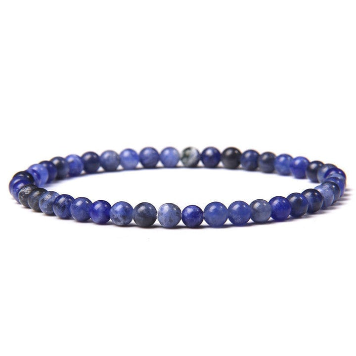 4mm Natural Agate Stone Beads Energy Charm Bracelet For Women Bennys Beauty World