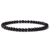 4mm Natural Agate Stone Beads Energy Charm Bracelet For Women Bennys Beauty World