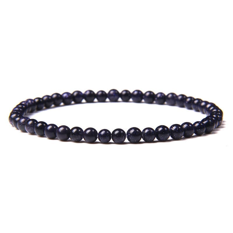 4mm Natural Agate Stone Beads Energy Charm Bracelet For Women Bennys Beauty World