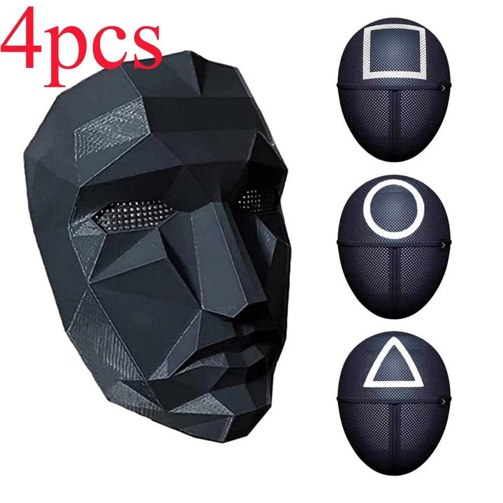 4pcs/1set Korean TV Game Mask Halloween Party Bennys Beauty World