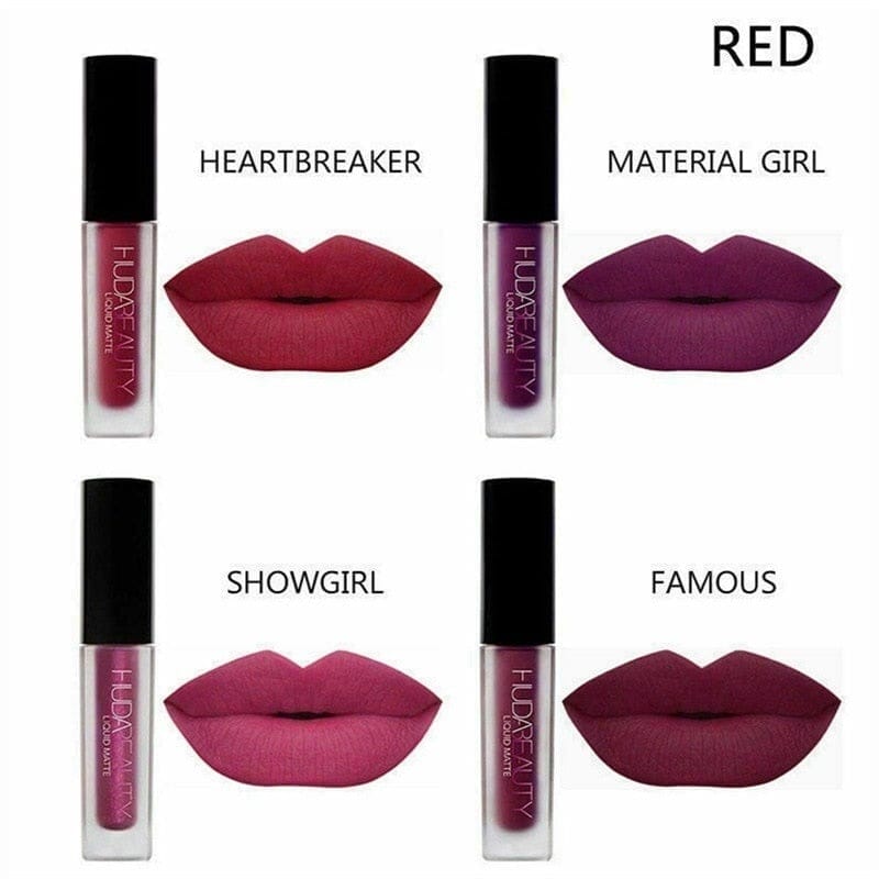 4pcs/set Lipgloss Mini Lip Glaze Set Velvet Matte Waterproof Lipsticks Bennys Beauty World