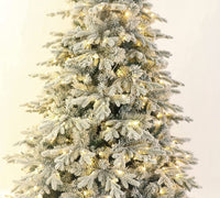5' Alaska Flocked Spruce Christmas Tree (5Ft Pre-Lit) Bennys Beauty World