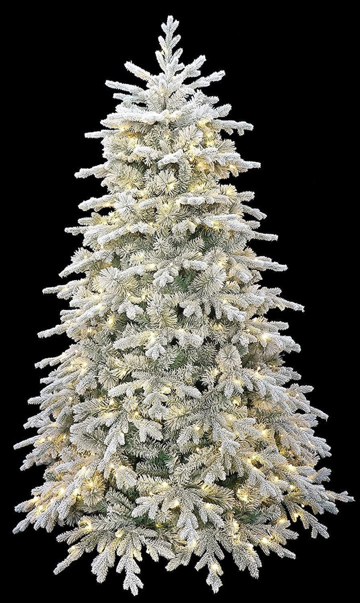 5' Alaska Flocked Spruce Christmas Tree (5Ft Pre-Lit) Bennys Beauty World