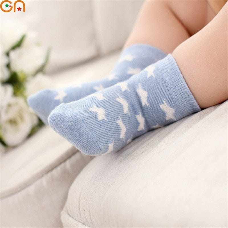 5 Pair/Lot Kids Soft Cotton, Cute Cartoon Socks Bennys Beauty World