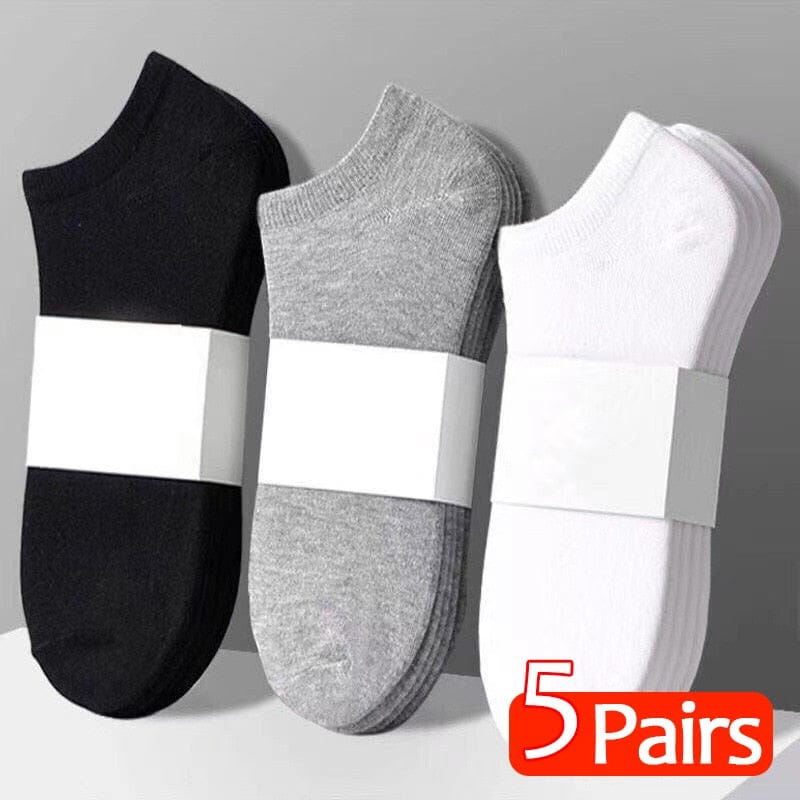 5 Pairs/lot Men's Socks Breathable Short Boat Socks BENNYS 