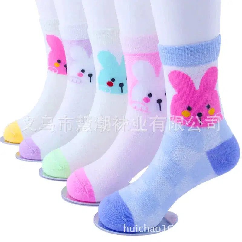 5 Paris/Lot Children Socks for Girls Boys Cotton Fashion Baby Cartoon Socks Bennys Beauty World