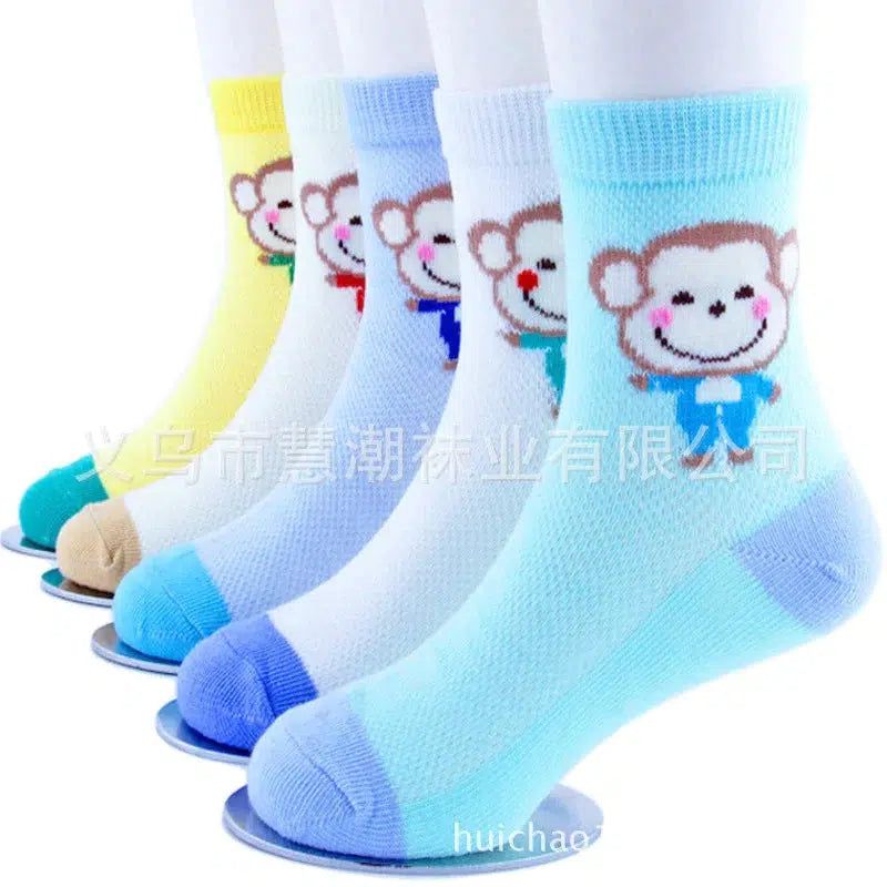 5 Paris/Lot Children Socks for Girls Boys Cotton Fashion Baby Cartoon Socks Bennys Beauty World