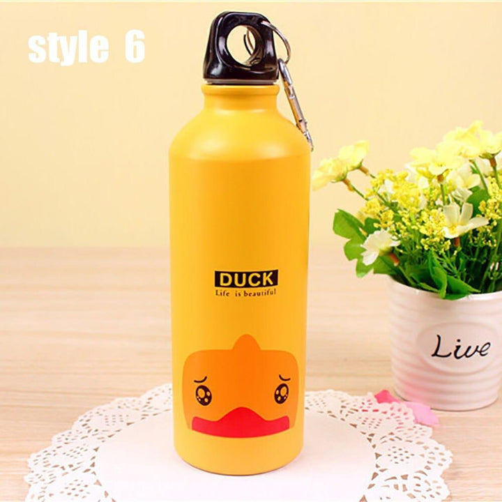 500ML Cute Portable Cartoon Water Bottle Bennys Beauty World