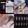 500pcs Coffin Fake Nail  Tips Clear Natural XXL Gel Tips Full Cover Press on Nail Bennys Beauty World