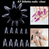 500pcs Coffin Fake Nail  Tips Clear Natural XXL Gel Tips Full Cover Press on Nail Bennys Beauty World