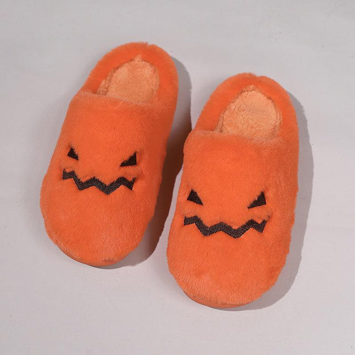 Halloween Pumpkin Slippers-shoes-Bennys Beauty World